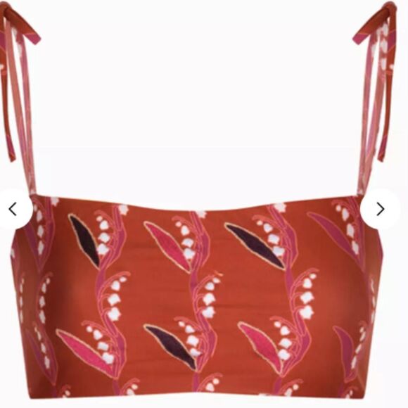 NEW Juan De Dios San Miguel Hand Embroidered Multi way Bikini Top Bra M - Picture 7 of 8